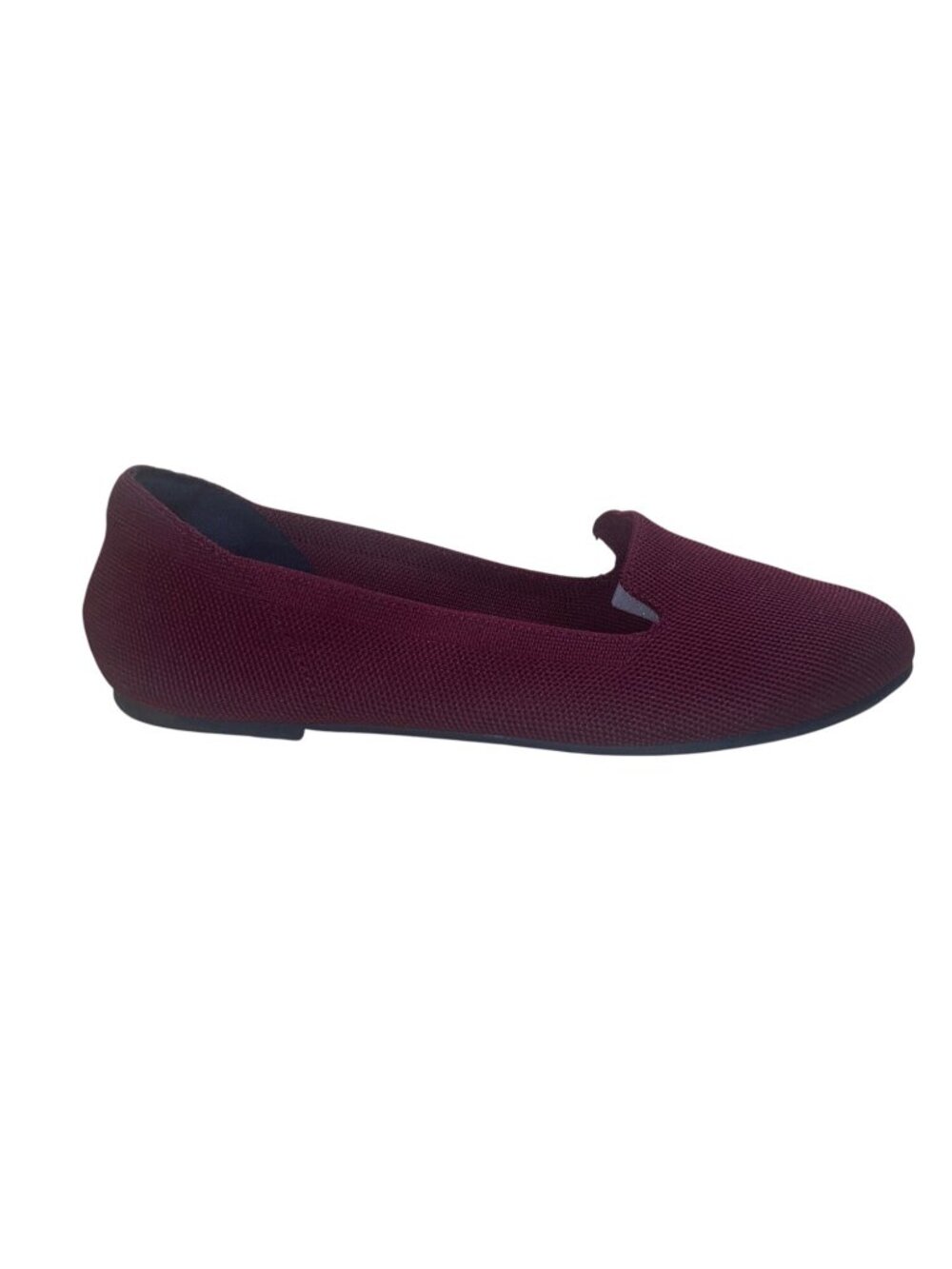 Veittes Women’s Burgundy Woven Slip-On Casual Ballet Flats Size 11W